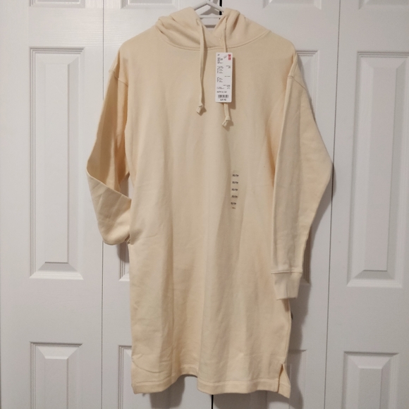 NWT Uniqlo Sweat Hoodie Long Sleeve Dress - Picture 3 of 9